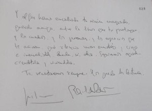 Basilio Martín Patino - Libro de firmas -15.12.12