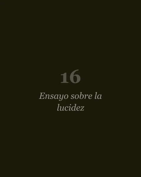 Ensayo sobre la lucidez, de José Saramago (portada pendiente)