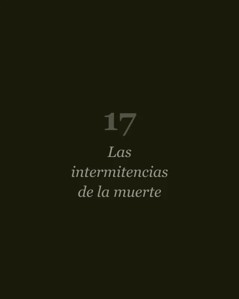 Las intermitencias de la muerte, de José Saramago (portada pendiente)